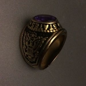 Gold US ARMY ring